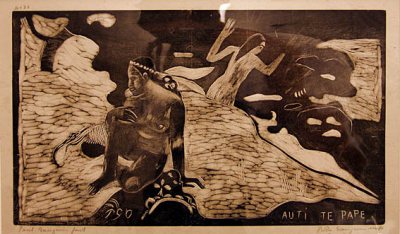 Auti Te Pape, by Paul Gauguin, Gift of Caroline P. Ehrenfest, Class of 1939
