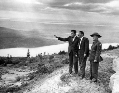 Edmund Muskie and Stewart Udall