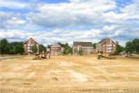 Garcelon Field is completely grassless on June 9, 2010. (Doug Hubley/Bates College)