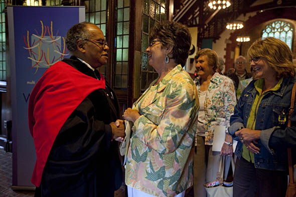 Greeting Peter Gomes '65