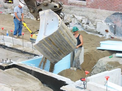 Hedge Hall addition, Aug. 17