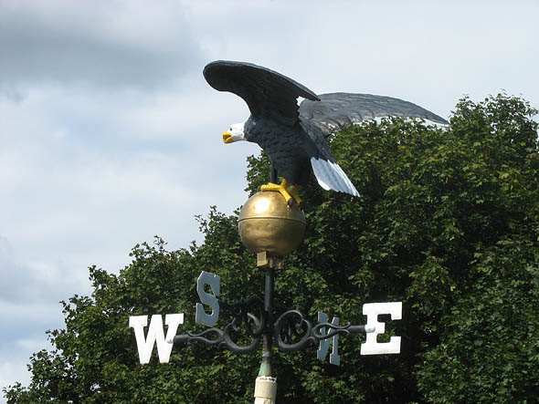Eagle weathervane at 10 Frye St.