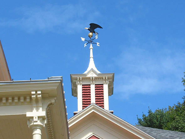 Eagle weathervane at 10 Frye St.