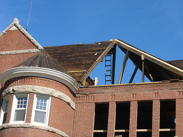 Hedge Hall roof