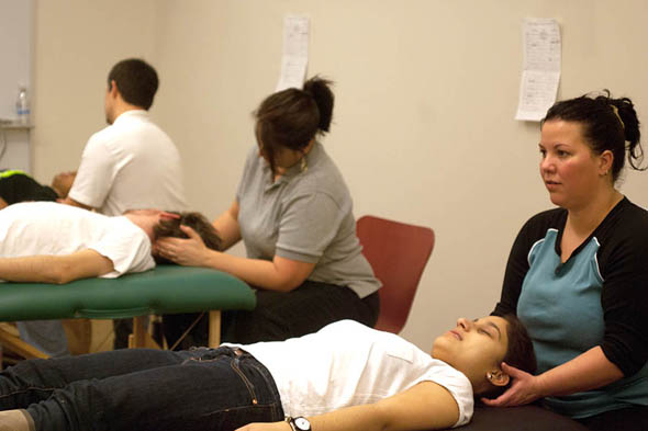 Receiving massage