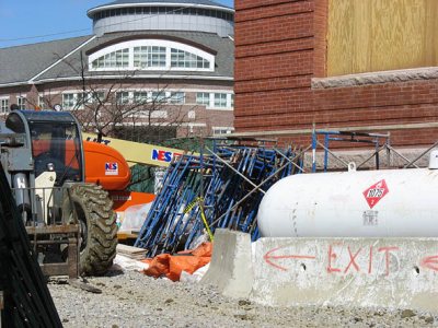 Roger Williams Hall worksite