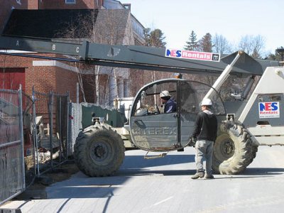 Manlift at Hedge Hall