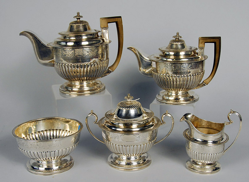 Peter Gomes '65 used this early 19th-century silver tea service to offer his famous Wednesday afternoon teas at Sparks House.  