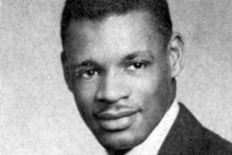 Nate Boone's yearbook photo in the 1952 Mirror