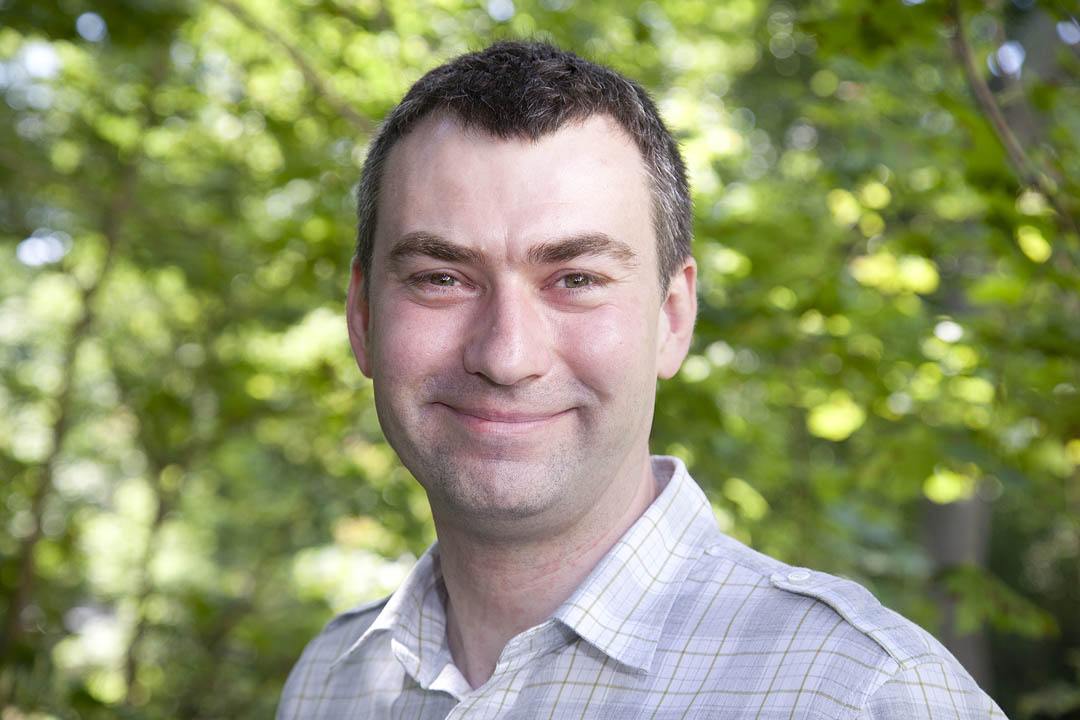 Jakub Kazecki, assistant professor of German. Photograph by Phyllis Graber Jensen/Bates College.