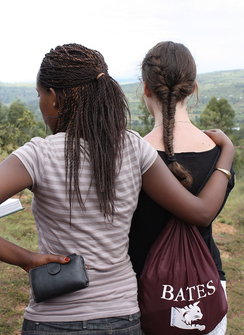 An image from the 2009 Bates visit to Rwanda for the course "Learning with the Orphans of the Rwanda Genocide."