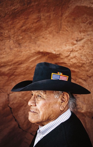 Apache elder who is leading efforts to save New Mexico’s Otero Mesa from mining development, for Sierra. Photograph by Ryan Heffernan '05