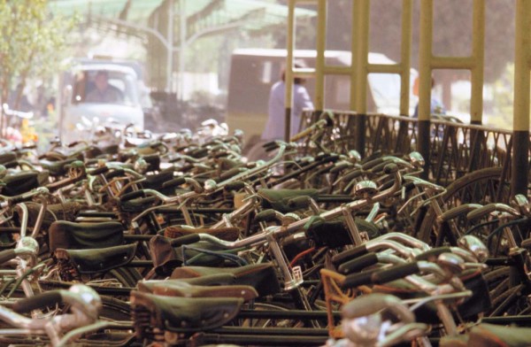 In cities and villages in 1981, bicycles were still the dominant mode of transportation. Beijing was “a city of bicycle bells,” Marks recalls, “not the Beijing of today.” Photograph by Steve Stone '83.