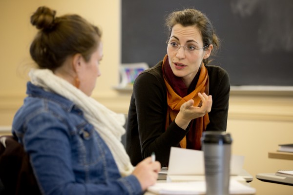 Pieck says her undergraduate professors "changed the way I understood the world." Photograph by Phyllis Graber Jensen/Bates College.