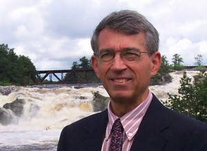 Professor Emeritus of Political Science Douglas Hodgkin. Photograph courtesy of the Androscoggin Historical Society.