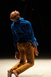 A dancer in the Bebe Miller Company. Photograph by Valerie Oliverio.