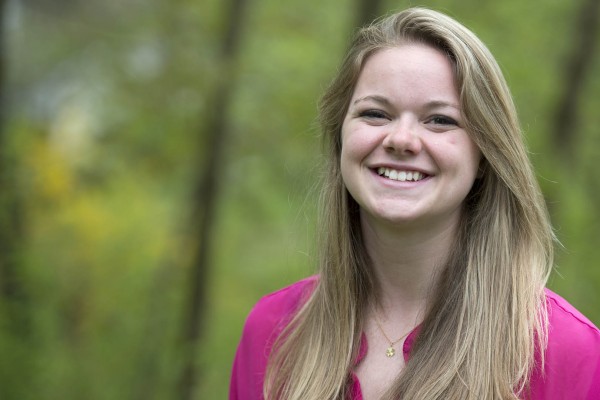 2013 Fulbright grant recipient Taryn O'Connell. Photograph by Michael Bradley/Bates College.