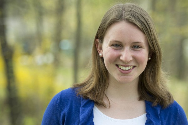 2013 Fulbright grant recipient Catherine Tuttle. Photograph by Michael Bradley/Bates College.