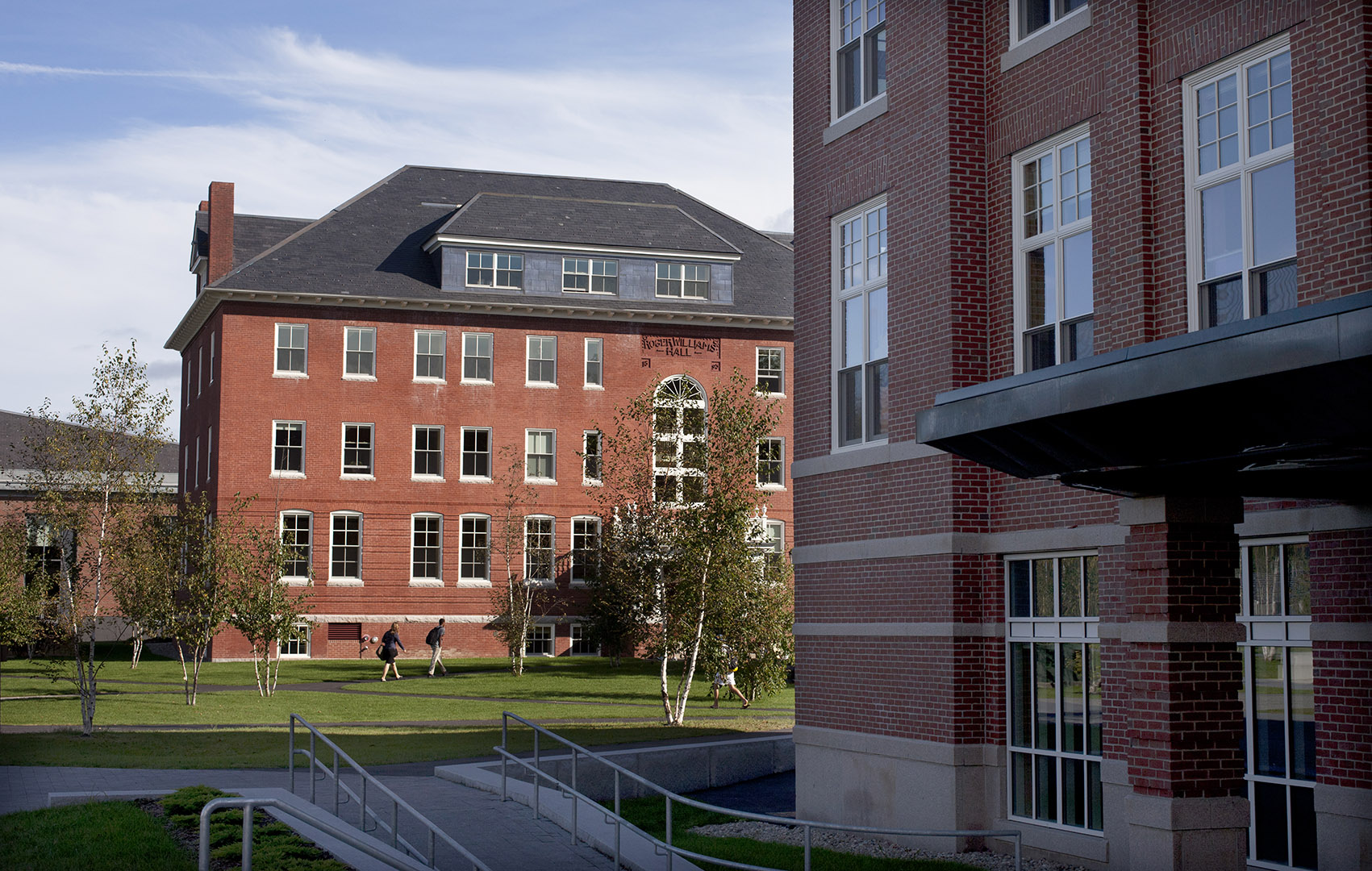 Bates and architect partners JSA Inc. received an "Excellence in Rehabilitation" award from Maine Preservation for the restoration and transformation of Hedge Hall (1890) and Roger Williams Hall (1895) from residence halls to academic buildings. Phyllis Graber Jensen/Bates College.