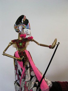 An Indonesian "wayang golek" puppet.