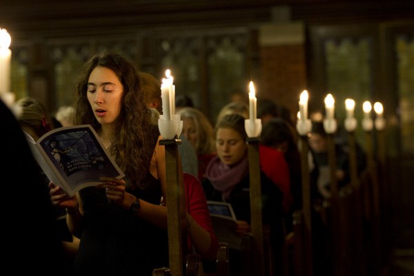 The 2011 Lessons and Carols event. (Phyllis Graber Jensen/Bates College)