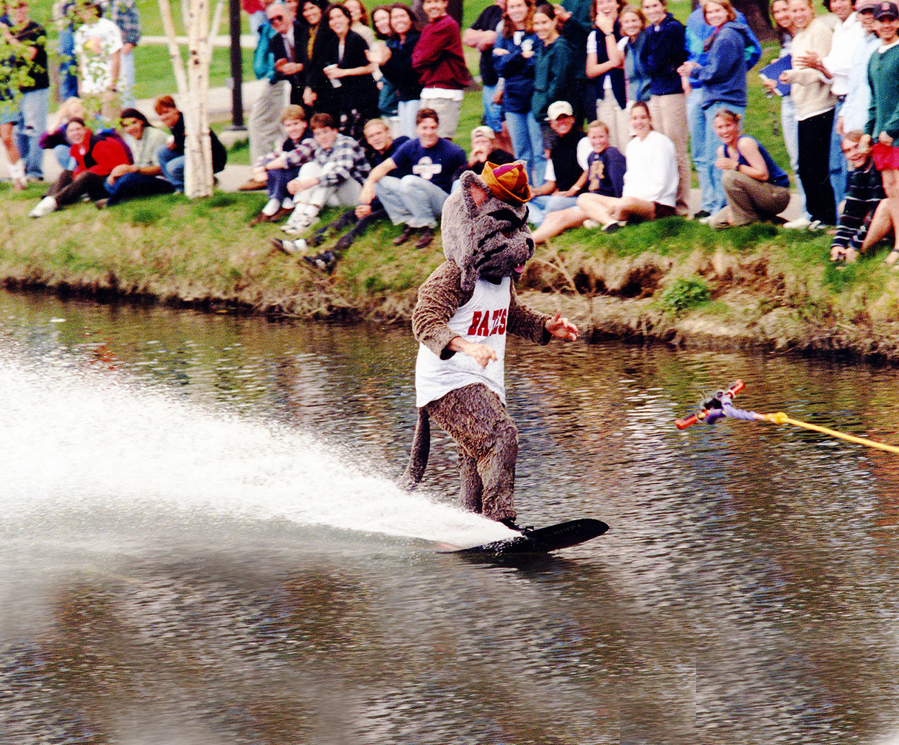 Video: The Bobcat’s 1997 waterskiing trek across Lake Andrews and into college lore