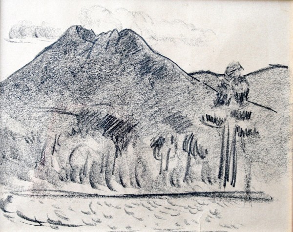 "Katahdin No. 4" is a drawing made circa 1940 by Marsden Hartley.