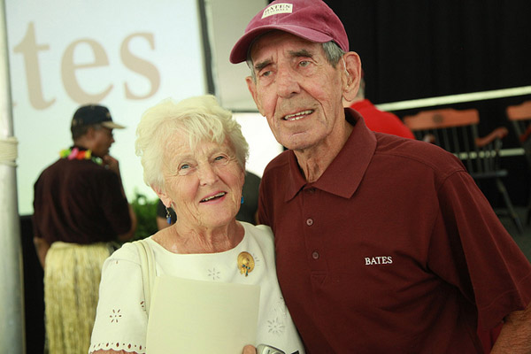 William J. Chick Leahey Jr. '52 poses with his wife, Ruth, at the Annual Gathering of the Alumni Association on June 7, 2014. (H. Lincoln Benedict '09)