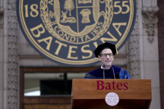 Matt Auer, vice president for academic affairs and dean of the faculty at Bates, gave the Convocation address on Sept. 2, 2014. (Phyllis Graber Jensen/Bates College)
