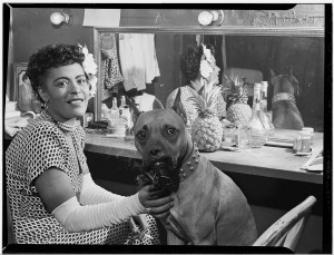 Billie Holiday and Mister. (William Gottlieb Collection/Library of Congress)