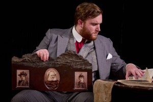 Ciaran Walsh '15 of Washington, D.C., performs in the 2014 Bates College production of "The Summer in Gossensass." The performance is part fo a senior thesis project for Walsh. (Phyllis Graber Jensen/Bates College)