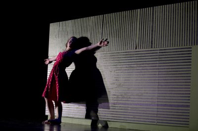 Bates College dance major Talia Mason '15 during a rehearsal in March 2014. (Phyllis Graber Jensen/Bates College)