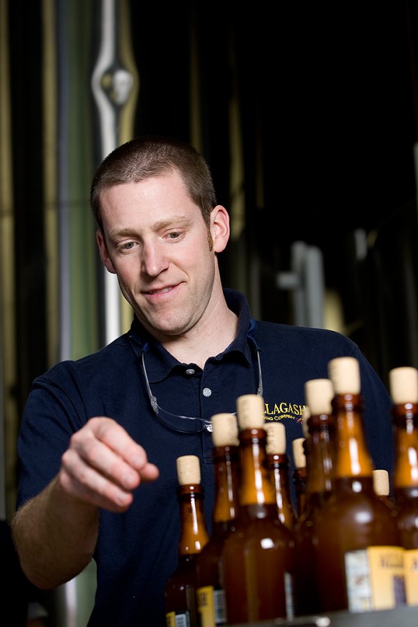 Jason Perkins '97 of Allagash Brewing Company, photographed in 2008 at the brewery's headquarters in Portland, Maine. (Phyllis Graber Jensen/Bates College).