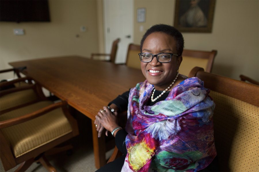 Valerie Smith '75 was announced as the 15th president of Swarthmore College on Feb. 21, 2015. (Laurence Kesterson / Swarthmore College)