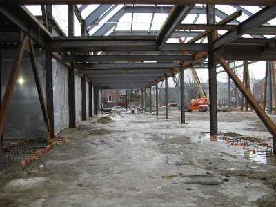 The Commons' west entrance. (Doug Hubley/Bates College)