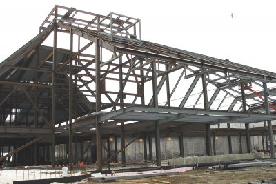 The Commons' west entrance. (Doug Hubley/Bates College)