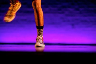 A scene from a 2014 rehearsal by the Bates College Dance Company. (Sarah Crosby/Bates College)