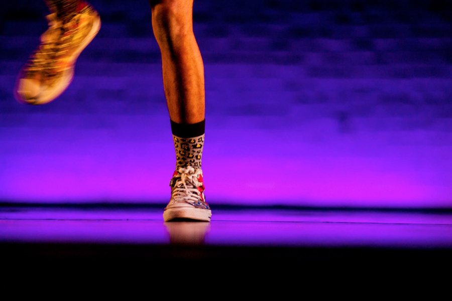 A scene from a 2014 rehearsal by the Bates College Dance Company. (Sarah Crosby/Bates College)