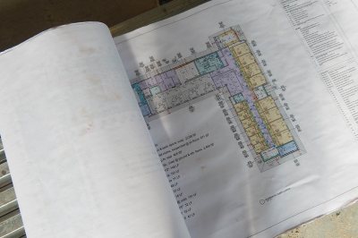 Plans for the fourth floor of 65 Campus Ave. (Doug Hubley/Bates College)