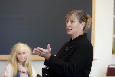 Professor of Psychology Kathy Low (Phyllis Graber Jensen/Bates College)