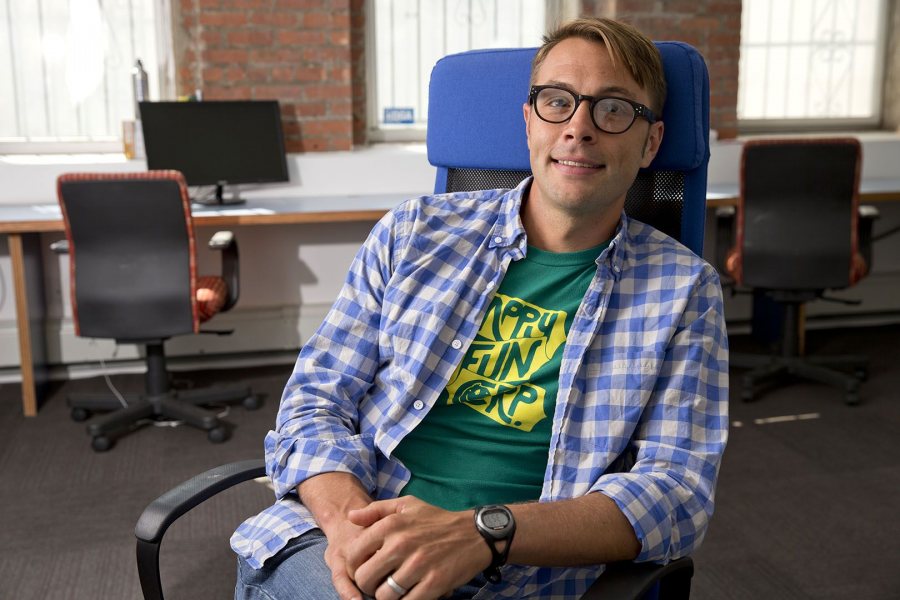 Named by Inc. as one of the magazine's "Five Rising Stars of America's Startup Scene," Ben Schippers '04 is co-founder of the Brooklyn-based software engineering firm HappyFunCorp. (Phyllis Graber Jensen)