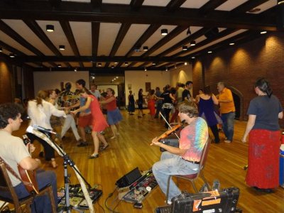 A Friday night contradance at Bates.