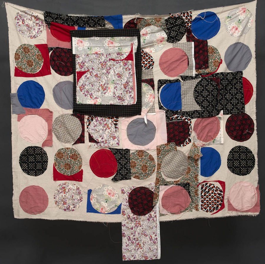 An untitled work in fabric by Margaret Pope '16.