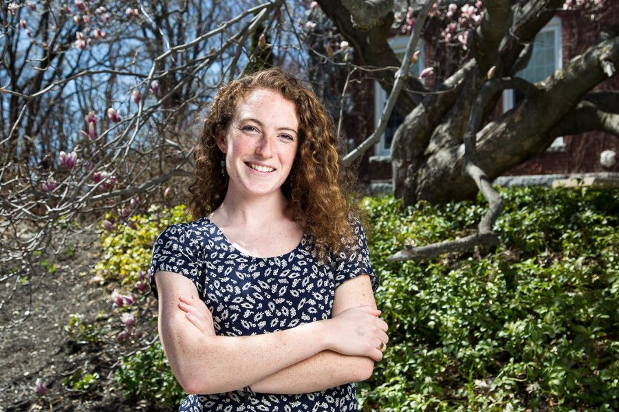 Mary Krathwohl ’16, a Latin American studies major from Ipswich, Mass., was awarded a 2016–17 Fulbright English Teaching Assistantship for Spain. (Josh Kuckens/Bates College)