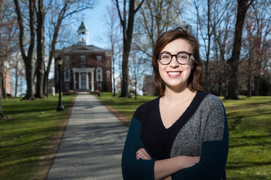 Carly Peruccio ’16, an anthropology major from Manchester, Conn., received a 2016–17 Fulbright English Teaching Assistantship for Luxembourg. (Josh Kuckens/Bates College)