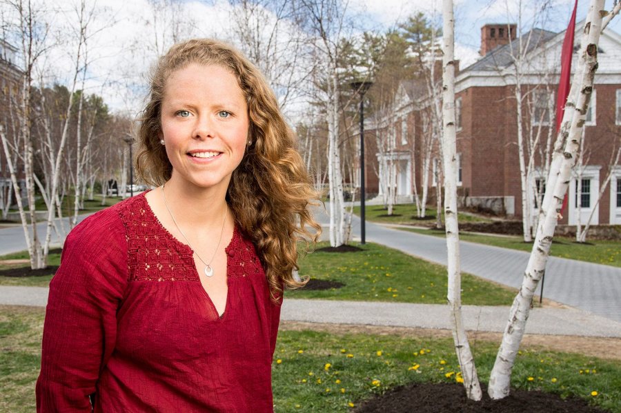 Britta Clark ’16, a double major in environmental studies and philosophy from Ripton, Vt., was awarded a 2016–17 Fulbright Study/Research grant to study philosophy in New Zealand. (Josh Kuckens/Bates College)