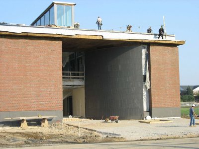 Commons' east entrance. (Doug Hubley/Bates College)