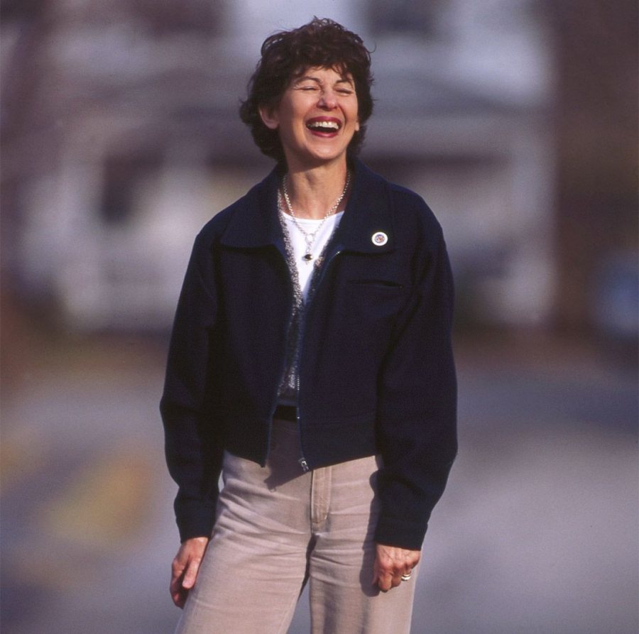 Marcy Plavin, photographed near her home on Mountain Avenue in fall 1998 by Phyllis Graber Jensen.