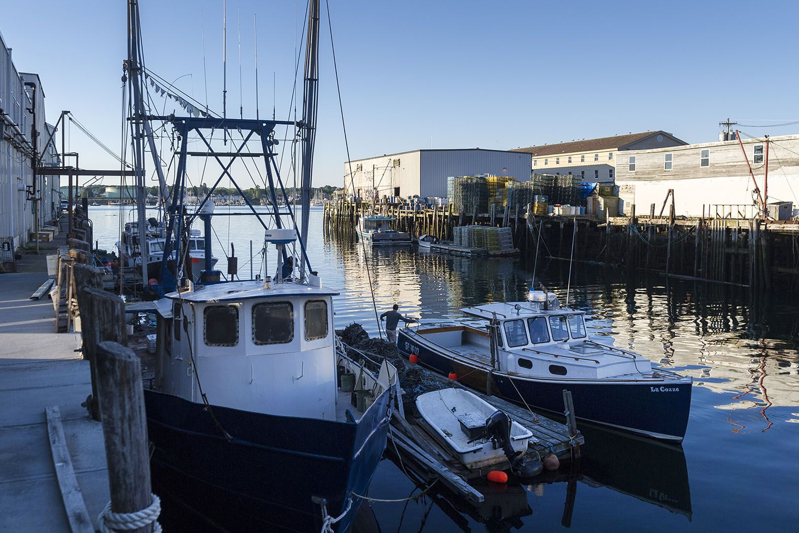Moretti's shoreland operation is on Custom House Wharf on Portland's working waterfront.
