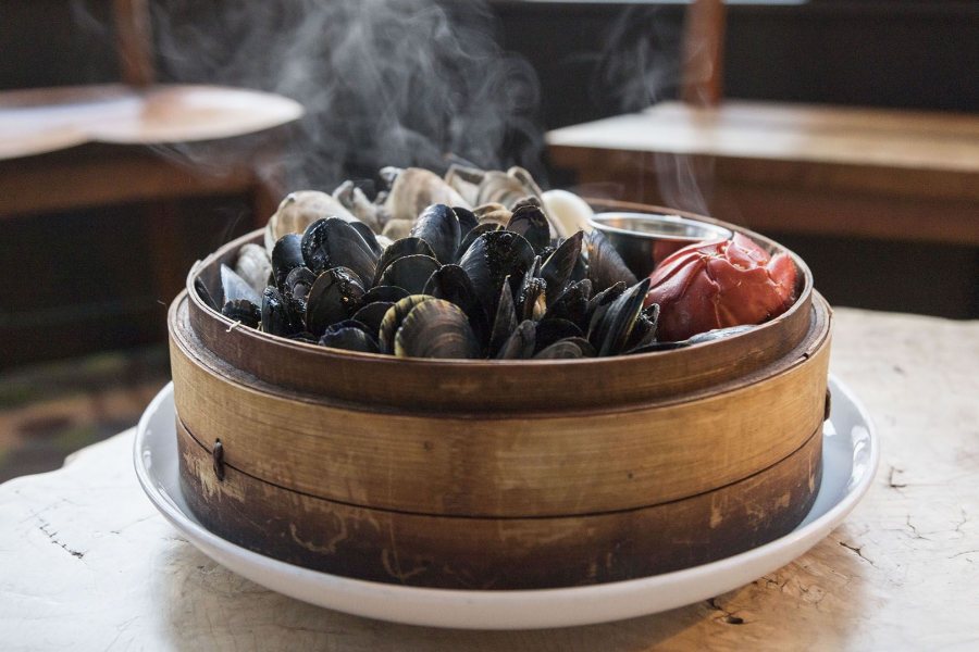 Mussels from Bangs Island are featured in several plates at Eventide and exemplify a commitment to the local food economy. 